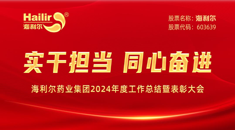 实干担当 同心奋进——海利尔药业集团2024年度工作总结暨表彰大会隆重召开